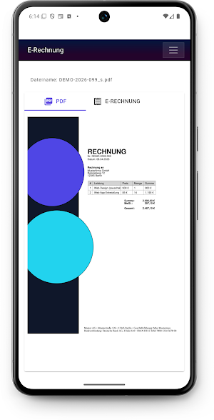E-Rechnung (View & Validate) Screenshot 0