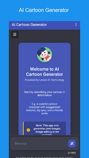 AI Cartoon Generator Screenshot 0