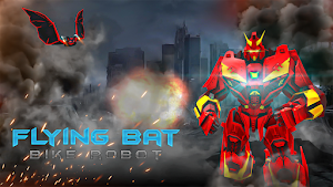 Flying Bat Robot Transform Bike Robot Games Screenshot 3