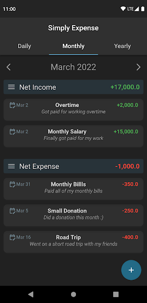 Simply Expense Screenshot 2