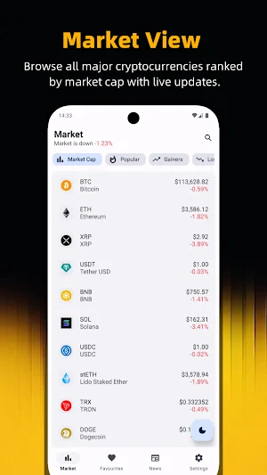 CoinWatch - Crypto Prices Live Screenshot 0
