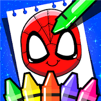 Superhero Coloring Book Game & Comics Drawing book