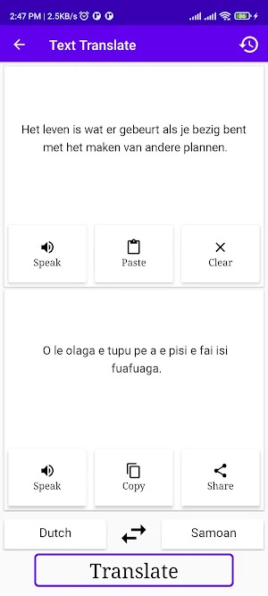 Dutch To Samoan Translator Screenshot 1