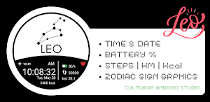 Leo Zodiac Sign Watch Face Screenshot 3