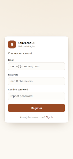 SolarLead AI Screenshot 1