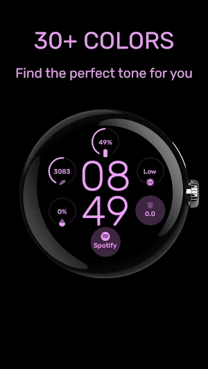 Minimal Grid Digital Watchface Screenshot 2