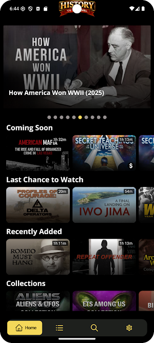 History TV Channel Screenshot 0