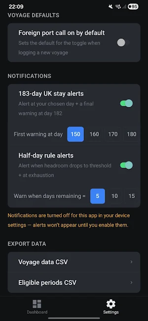 SeaClaim: Seafarer Tax Tracker Screenshot 3