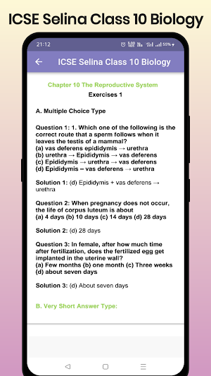 ICSE Selina Class 10 Biology Screenshot 3