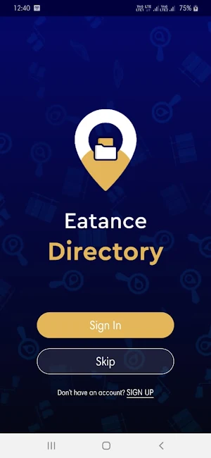 Eatance Directory Screenshot 1