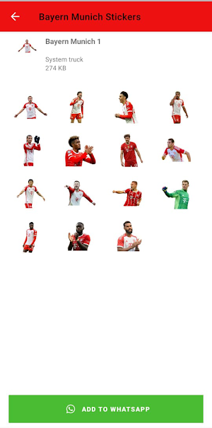 Bayern Munich Stickers Screenshot 0
