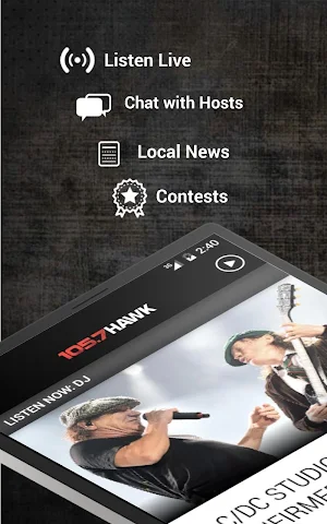 105.7 The Hawk - Classic Rock for the Jersey Shore Screenshot 3