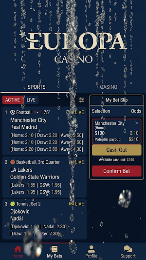 Europa Casino Screenshot 2