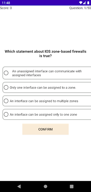 CCNP 350-701 Practice Question Screenshot 1