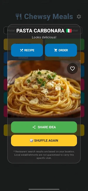 Chewsy Meals Screenshot 2
