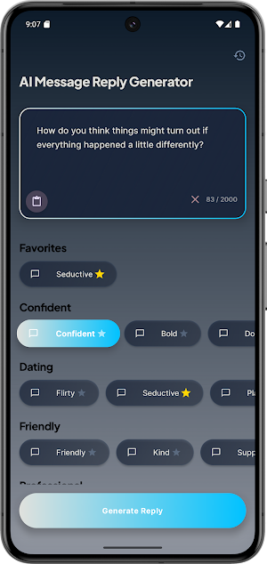 AI Message Reply Generator Screenshot 3