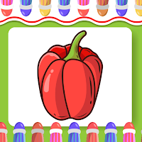 Fruits coloring book