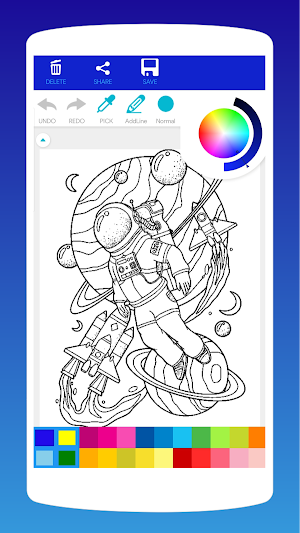Astronaut Coloring Book Screenshot 2