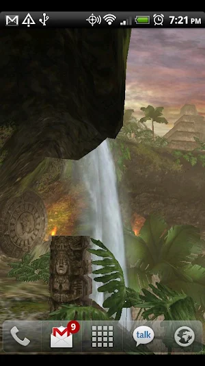 Jungle Waterfall LiveWallpaper Screenshot 1