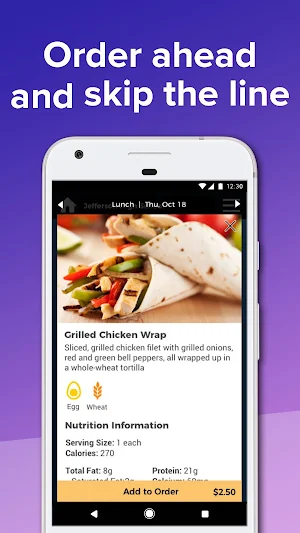 Nutrislice Screenshot 0