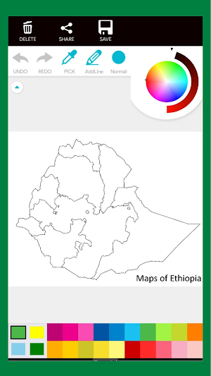 African Map Coloring Book Screenshot 2