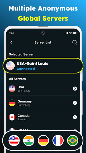 QuixVPN Lite - Super Fast VPN Screenshot 2