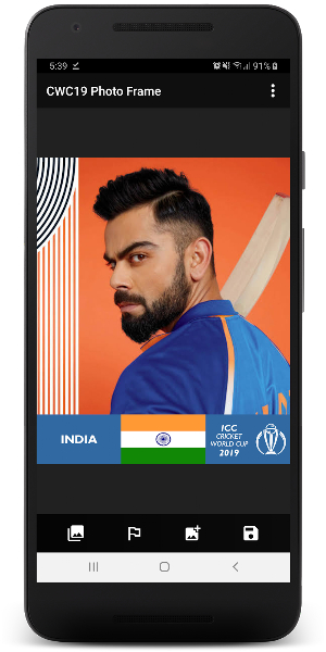 Cricket 2019 Photo Frame Screenshot 2