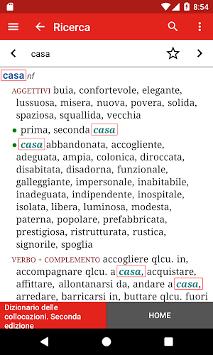 Zanichelli - Collocazioni Screenshot 2