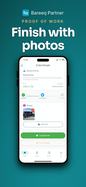 Bareeq Partner: Wash & Earn Screenshot 2