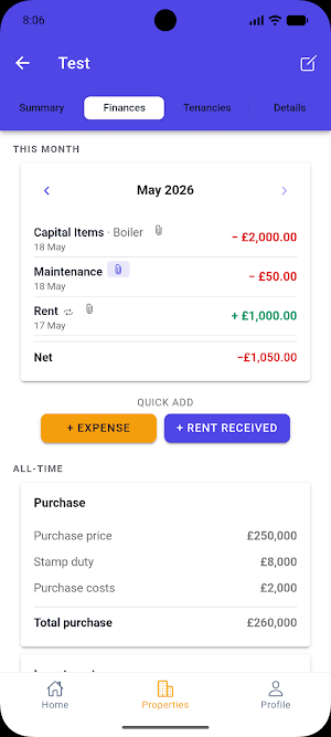 Freehold: Landlord Tracker Screenshot 1