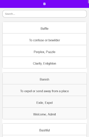 Synonyms Antonyms Dictionary Screenshot 2