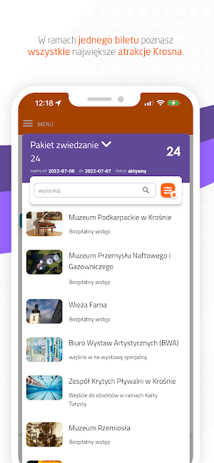 Krośnieńska Karta Turysty Screenshot 1