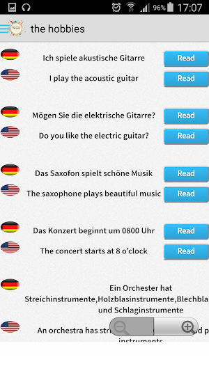 Learn German with sound Screenshot 2