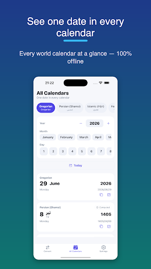 World Date Converter Screenshot 1