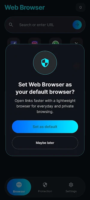 Fast Web Browser & Explorer Screenshot 2