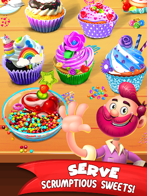 Sweet Cupcake Baking Shop: Dessert Games Screenshot 0
