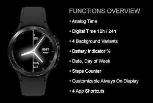 EY10 White Glow Watchface Screenshot 2