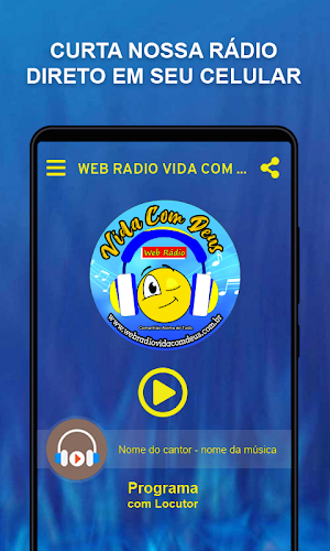 Web Rádio Vida com Deus Screenshot 1