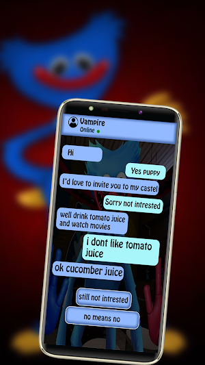 Blue Monster Fake Chat Pranks Screenshot 0