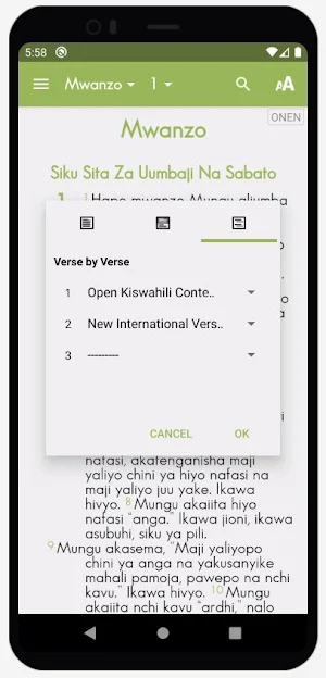 Toleo Wazi Neno: Bibilia Takatifu Screenshot 3