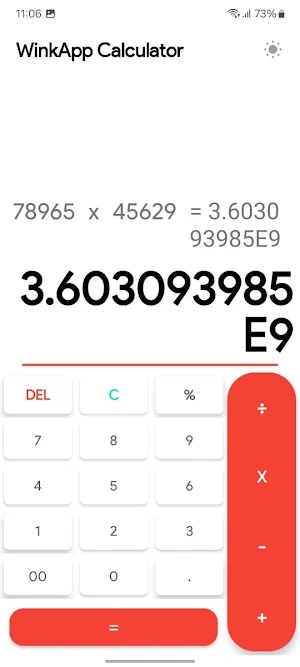 WinkApp Calculator Screenshot 3