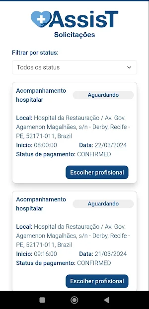AssisT Paciente Screenshot 0