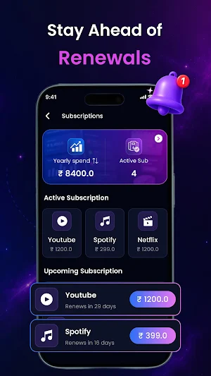 Subscription Manager & Tracker Screenshot 3