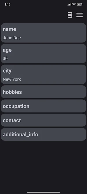 Json List Screenshot 1
