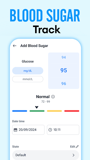 Daily blood pressure tracker Screenshot 3