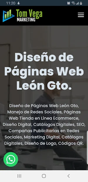 Tom Vega Marketing Screenshot 0