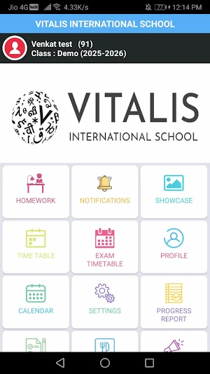Vitalis International School Screenshot 1