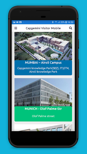 Capgemini Visitor Mobile Screenshot 0