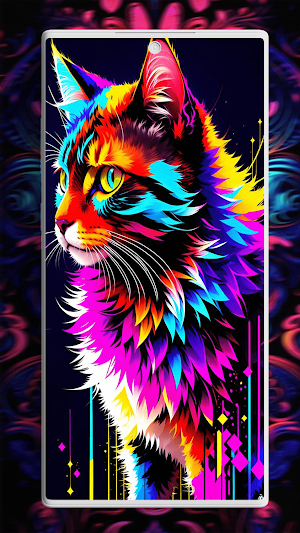 Neon Animals Walllaper Screenshot 2