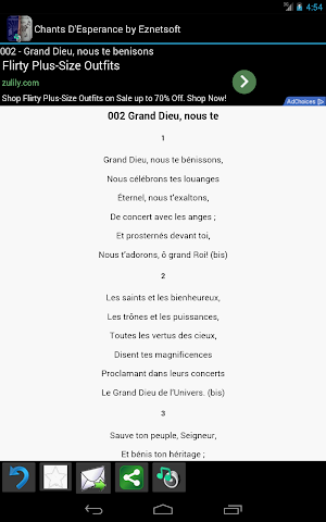 Chants D'Esperance with Tunes Screenshot 2